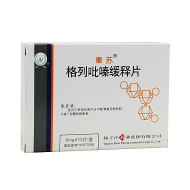 秦苏 格列吡嗪缓释片