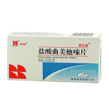 根克通  盐酸曲美他嗪片