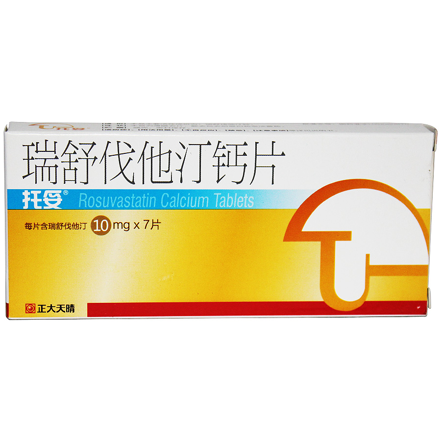 托妥 瑞舒伐他汀钙片 10mgx7片/盒