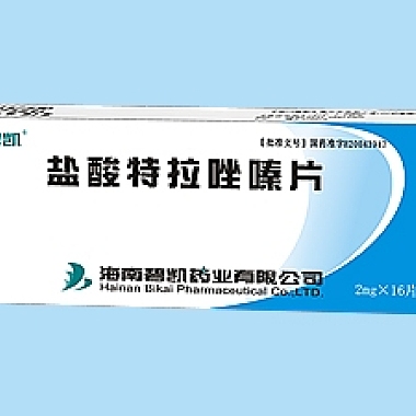碧凯 盐酸特拉唑嗪片 2毫克×16片