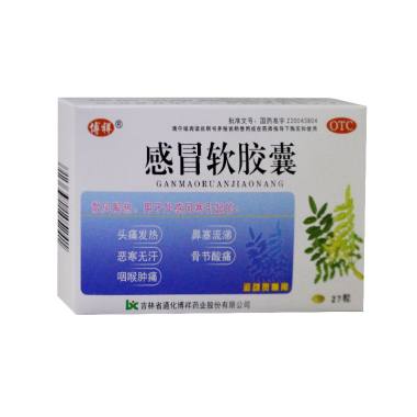 博祥 感冒软胶囊  0.425g*27粒 吉林省通化博祥药业股份有限公司