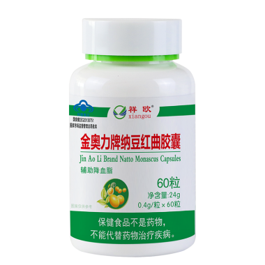 倍益健 纳豆红曲胶囊 0.4g*60粒 威海南波湾生物技术有限公司