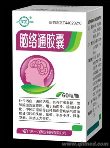 罗定 脑络通胶囊 60粒 广东一力罗定制药有限公司