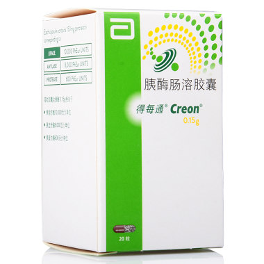 得每通 胰酶肠溶胶囊 0.15g*20粒 Abbott Laboratories GmbH