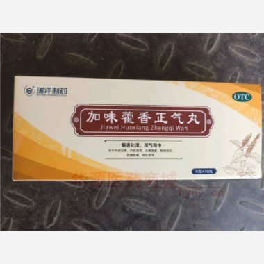 加味藿香正气丸( 9g*10丸 广东瑞洋制药有限公司