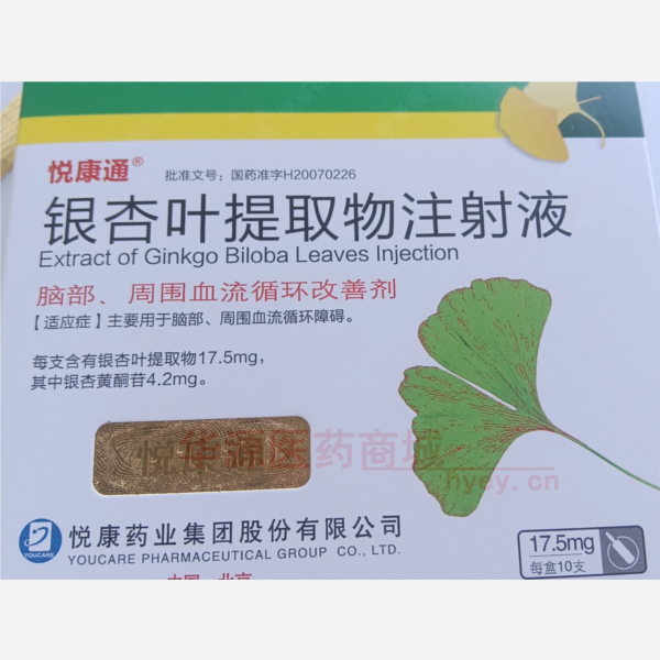 优选 银杏叶提取物注射