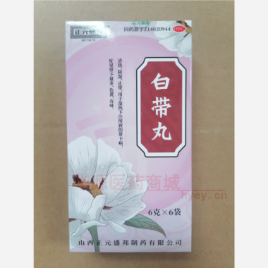 白带丸 6g*6袋 山西正元盛邦制药有限公司