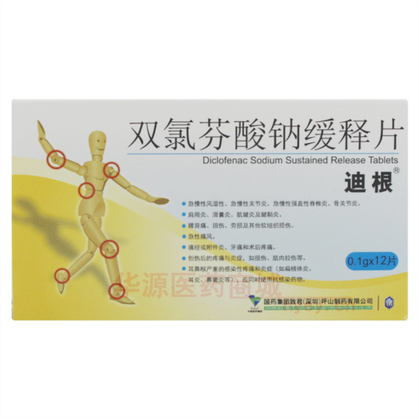 优选 双氯芬酸钠缓释片