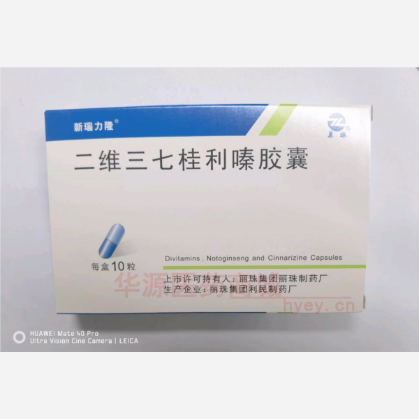 优选 二维三七桂利嗪胶