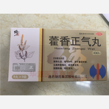 藿香正气丸 8丸*9袋 通药制药集团股份有限公司
