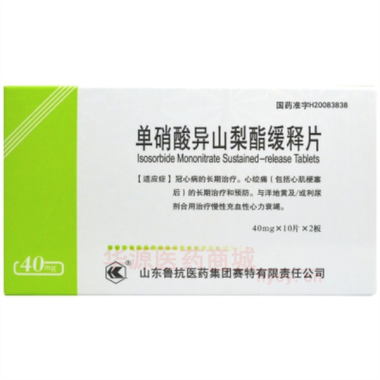 优选 单硝酸异山梨酯缓