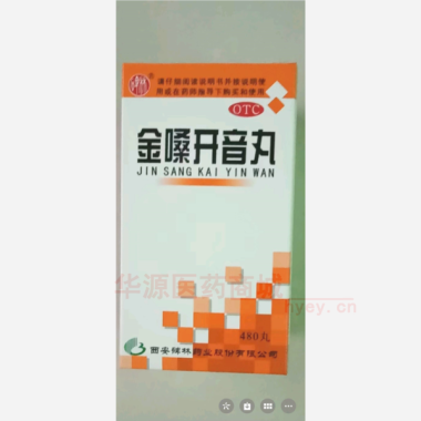 金嗓开音丸（套盒 480丸 西安碑林药业股份有限公司