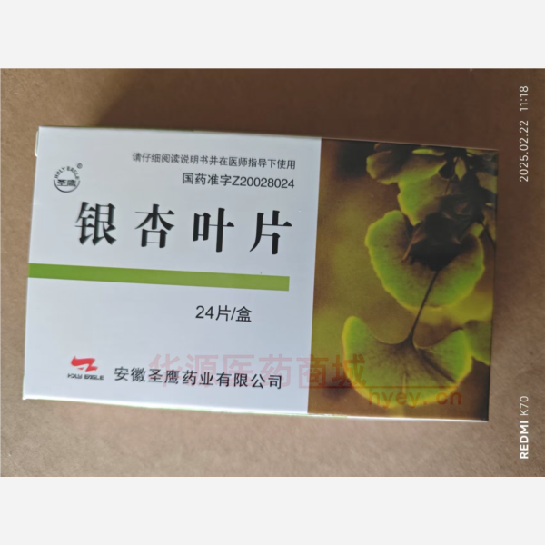 优选 银杏叶片(薄膜衣