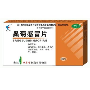 涌源药业 桑菊感冒片 12片x2板/盒 吉林涌源药业股份有限公司