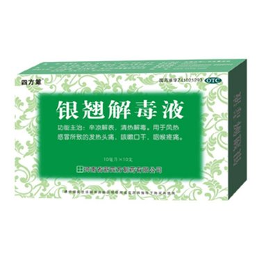 华南 银翘解毒液 10ml*10支 广东众生药业股份有限公司