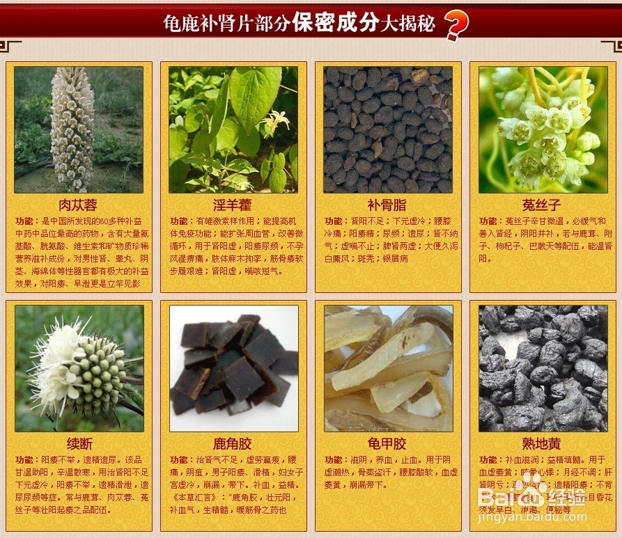 心宝 龟鹿补肾片