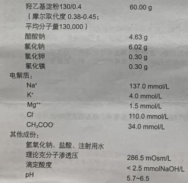 优选 羟乙基淀粉130
