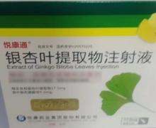 银杏叶提取物注射 5ml：17.5mg*10支 悦康药业集团股份有限公司