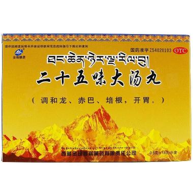 二十五味珍珠丸 12s*2板 西藏藏诺药业股份有限公司