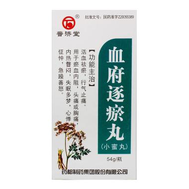 血府逐瘀丸 54g 药都制药集团股份有限公司