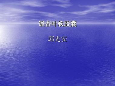 优选 银杏叶软胶囊(金